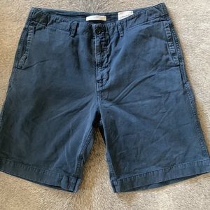Billy Reid Short - Clyde - navy cotton - waist 34